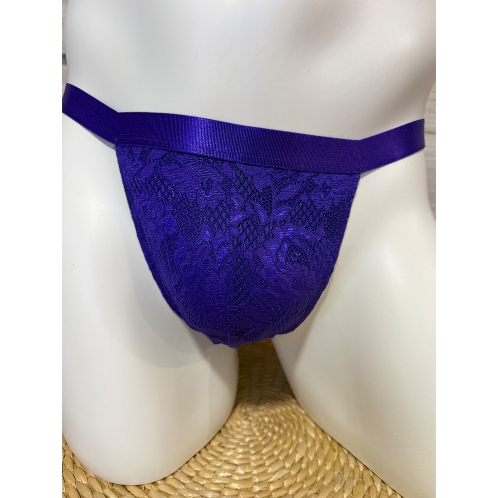 Cosabella Romantic Violet Lace Thong Size L - Picture 5 of 13